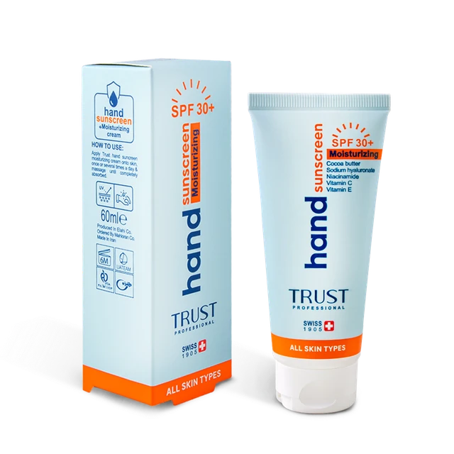 کرم تخصصی دست ضدآفتاب و آبرسان +SPF30 بیرنگ تراست با حجم ۶۰میل