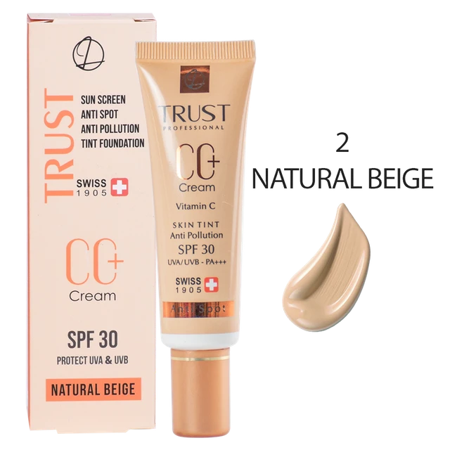سی سی کرم پلاس تراست شماره 2 (بژ طبیعی)۳۰ میل